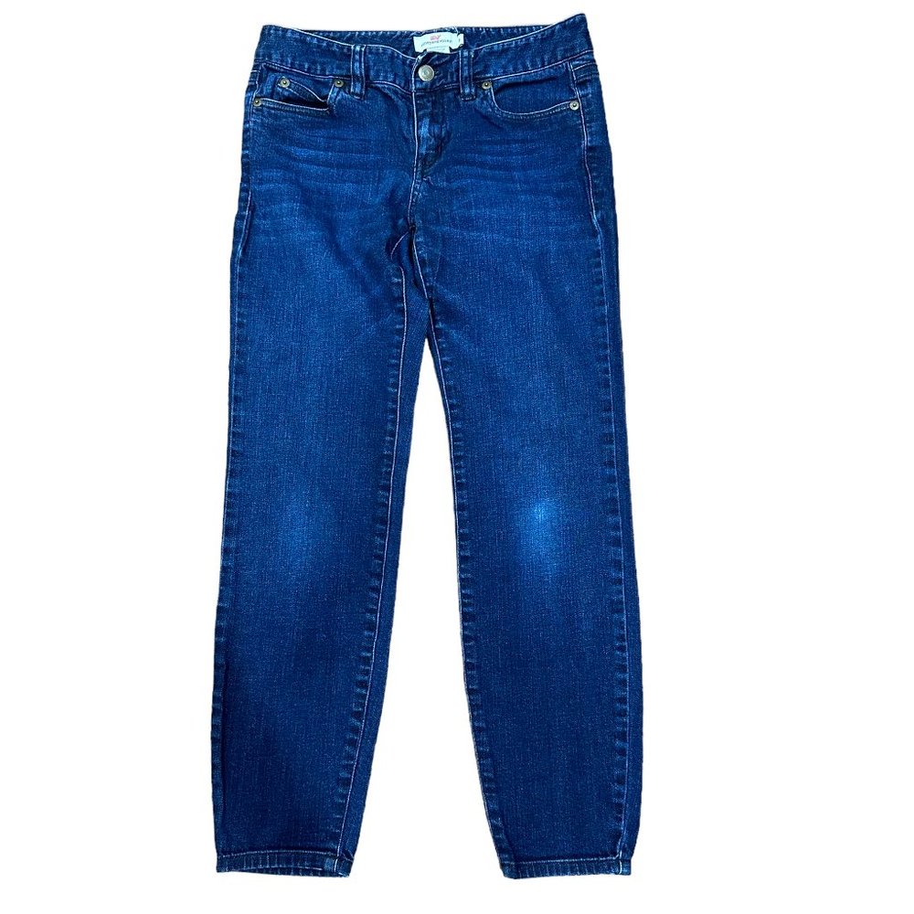 Vineyard Vines Dark Wash Skinny Denim Jeans Size 0 Style# 2P0186